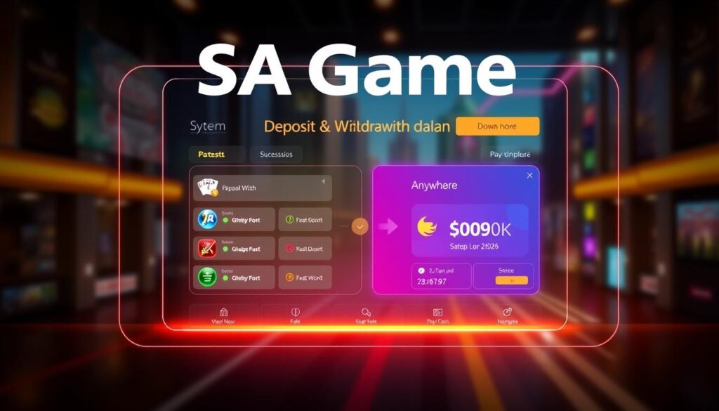 ระบบฝาก-ถอนเร็ว SA Game