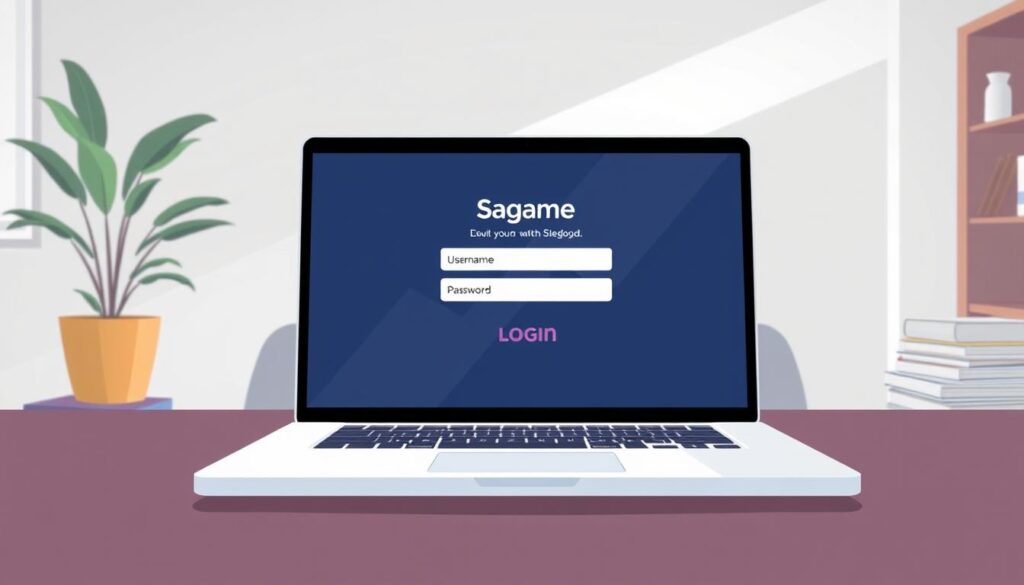วิธี login sagame